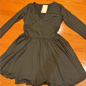 Elegant Black Long Sleeve mini dress brand new with tag